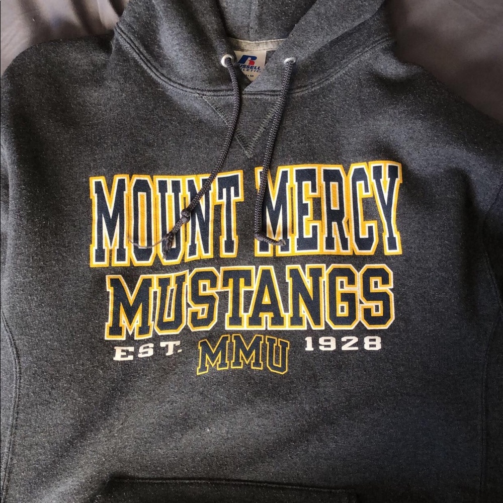 College sweatshirt